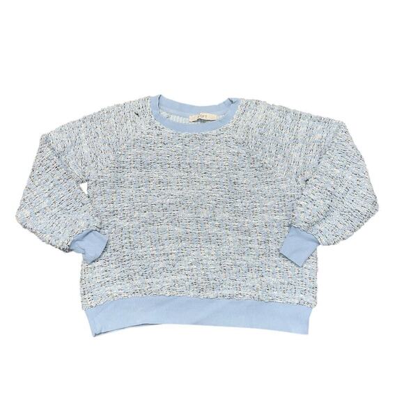 LOFT Sweaters - LOFT Women's Blue and White Boucle Knit Sweater Size XS